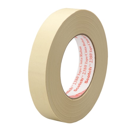 Scotch Masking Tape, 1x60 yd., Tan, PK36, 1" W x 60 yds L, Tan, 36 PK T9352380